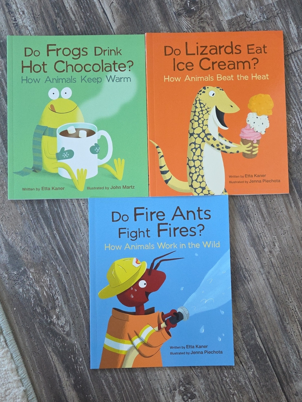 Do Animals Series Set Of 3 Paperback - Do Frogs Drink Hot Chocolate - Etta Kaner